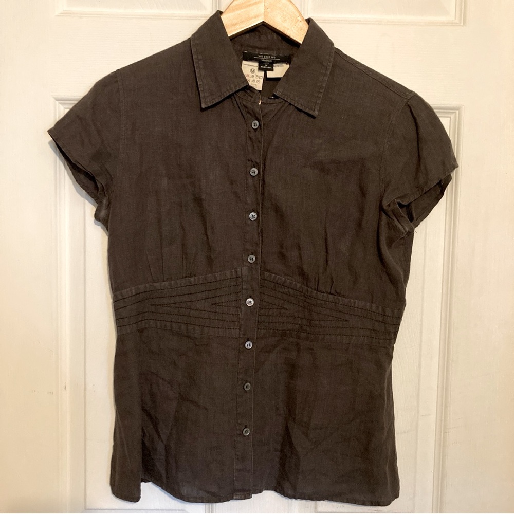Weekend Max Mara Linen Button Down Shirt